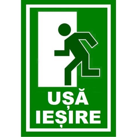 Placuta pentru usa de iesire