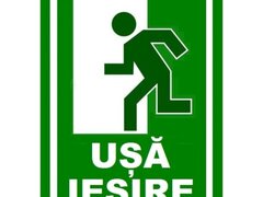 Placuta pentru usa de iesire